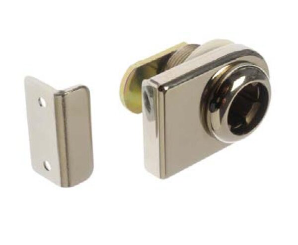 101386 Glastür-Hebelschloss-Gehäuse, rechts, mit Schließblech