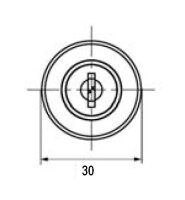 1241.000 Schiebetürschloss mit Griffunktion für Holz-/Glastüren