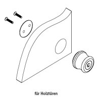 1241.000 Schiebetürschloss mit Griffunktion für Holz-/Glastüren