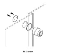 1241.000 Schiebetürschloss mit Griffunktion für Holz-/Glastüren