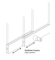 1240.700 Glasschiebetürschloss für Aluminiumrahmen