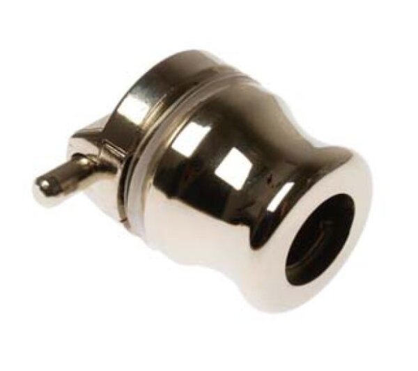 101918 Glastürschloss-Gehäuse mit Stift 18 mm, vernickelt/Edelstahl Finish