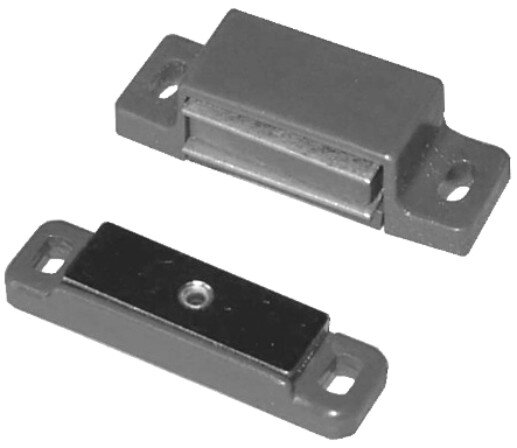 4005.018 Magnetschnäpper mit beweglichem Gegenstück 4kg weiß