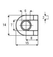 102051 Buchse mit Anschlag für...