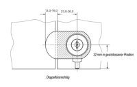 101785 Anschlagplatte für Doppeltüren, für Glastür-Stiftschloss