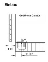 101505 Türstopper für Glastüren 5-6mm, mit Zuhaltung