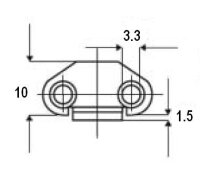 101302 Türstopper ohne Zuhaltung, für...