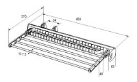 GARD-03-01 Krawatten- und Hosenhalter Alu ausziehbar