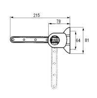 GARD-03-01 Krawatten- und Hosenhalter Alu ausziehbar