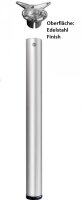 1 Tischbein 1100 mm Inbus D 60 mm Edelstahl Finish