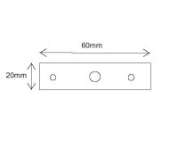 7031.013 Halteplatte mit M8-Gewinde