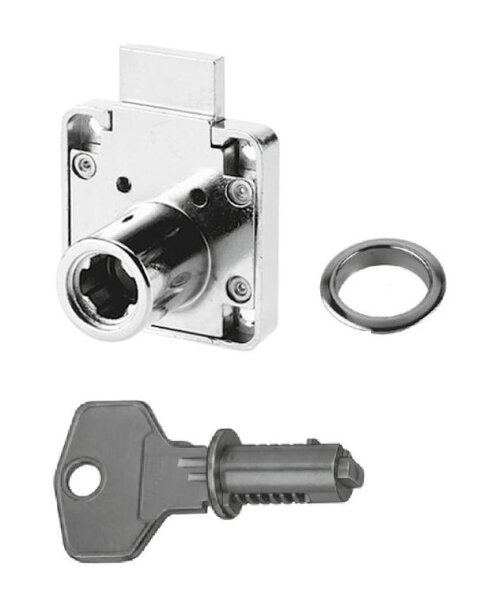 SIM002 Schubladenschloss verschiedenschließend inkl. Wechselzylinder