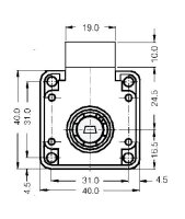 SIM002 Schubladenschloss verschiedenschließend inkl. Wechselzylinder