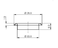 SIM002 Schubladenschloss verschiedenschließend inkl. Wechselzylinder
