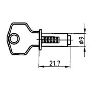 SIM002 Schubladenschloss verschiedenschließend inkl. Wechselzylinder