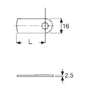 102919 Riegel gerade für Hebelschlösser, 20-55mm