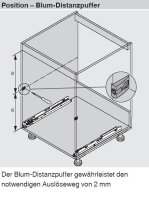 SERVO-DRIVE uno für hängende Mülllösungen, KB 450mm, mit Kabel, Aluminium, zum Ablängen, KB 450-900mm