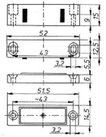 4014.454 Magnetschnäpper mit beweglichem Gegenstück 4-5kg braun