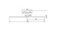 A-146 Möbelgriff Möbelknopf Antik Messing