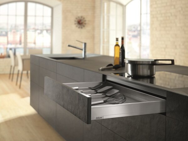 770N4502 blum LEGRABOX pure, Inox Zarge N=66,3mm,  NL=450 mm