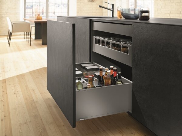 blum LEGRABOX pure Zarge F=239,9mm, NL=400 mm, oriongrau matt 770F4002S