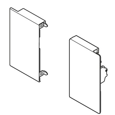 LEGRABOX pure Fronthalter, Höhe M, für Innenschubkasten li/re seidenweiß/oriongrau/polarsilber/terraschwarz/carbonschwarz/Inox