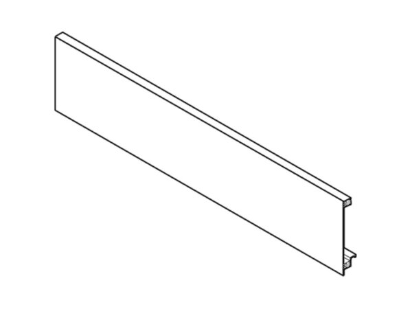 ZV7.1043C01 LEGRABOX Vorderstück ohne Nut für Innenschubkasten und Innenauszug mit Querreling, KB=1200 mm, zum Ablängen, SW/OG/PS/TS/CS/ELN2