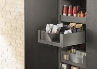 ZE7Wxxx LEGRABOX Glaseinschubelement - vorne, Höhe 138mm, KB=450-1200mm, Glas klar, für LEGRABOX pure/free