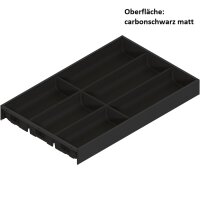 ZC7S500BS3 AMBIA-LINE Besteckeinsatz, für LEGRABOX / MERIVOBOX, Kunststoff / Stahl, 6 Besteckfächer, NL=500 mm, Breite=300 mm