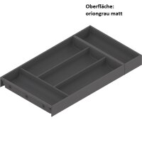 ZC7S550BS3 AMBIA-LINE Besteckeinsatz, für LEGRABOX / MERIVOBOX, Kunststoff / Stahl, 5 Besteckfächer, NL=550 mm, Breite=300 mm