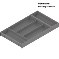 ZC7S550BS3 AMBIA-LINE Besteckeinsatz, für LEGRABOX / MERIVOBOX, Kunststoff / Stahl, 5 Besteckfächer, NL=550 mm, Breite=300 mm