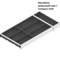 ZC7S600BS3 AMBIA-LINE Besteckeinsatz, für LEGRABOX / MERIVOBOX, Kunststoff / Stahl, 7 Besteckfächer, NL=600 mm, Breite=300 mm