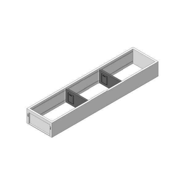 ZC7S600RS1 AMBIA-LINE Rahmen, für LEGRABOX/MERIVOBOX Schubkasten, Stahl, NL=600 mm, Breite=100 mm