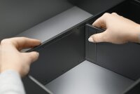 AMBIA-LINE Querteiler, für LEGRABOX/MERIVOBOX Schubkasten, für Rahmenbreite 100 mm, ZC7Q010SS