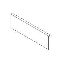 ZC7A0U0K AMBIA-LINE Holzrückwandadapter, für LEGRABOX/MERIVOBOX Schubkasten Höhe K, Stahl