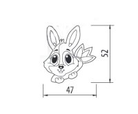 MK.X Möbelknopf Möbelgriff Hase