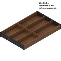 ZC7S500BH3 AMBIA-LINE Besteckeinsatz, für LEGRABOX/MERIVOBOX, Holzdesign, 6 Besteckfächer, NL=500 mm, Breite=300 mm