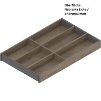 ZC7S500BH3 AMBIA-LINE Besteckeinsatz, für LEGRABOX/MERIVOBOX, Holzdesign, 6 Besteckfächer, NL=500 mm, Breite=300 mm
