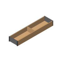 ZC7S500RH1 AMBIA-LINE Rahmen, für LEGRABOX/MERIVOBOX, Holzdesign, NL=500 mm, Breite=100 mm