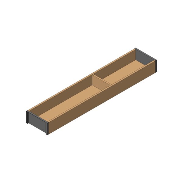 ZC7S550RH1 AMBIA-LINE Rahmen, für LEGRABOX/MERIVOBOX, Holzdesign, NL=550 mm, Breite=100 mm