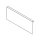 ZC7A0U0C AMBIA-LINE Holzrückwandadapter für LEGRABOX/MERIVOBOX Frontauszug, Stahl, Höhe C, ab NL=350mm, Rahmenbreite 242mm
