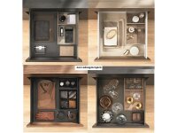 ZC7F400RHP AMBIA-LINE Rahmen für Frontauszug LEGRABOX/MERIVOBOX, Holzdesign, ab NL=400 mm, Breite=218 mm