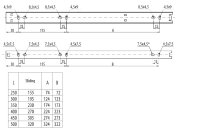 2 Stück Kugelauszug/Teilauszug 15 kg 450mm
