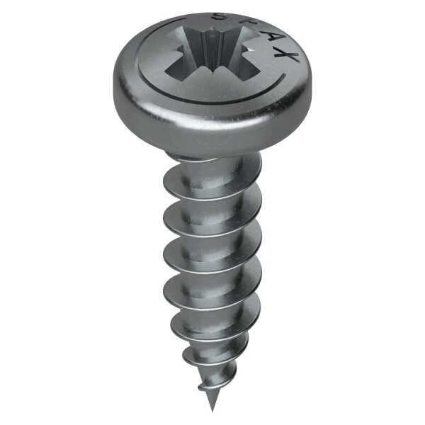 61D.1500 Spanplattenschraube 4x15mm Flachkopf für Befestigung von Legrabox Holzrückwandhalter und Zarge