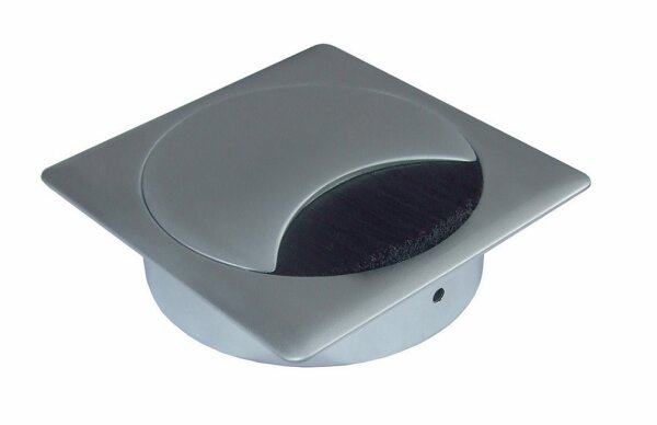 Kabeldurchlass Exit Q Chrom matt  80mm