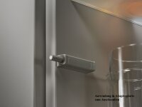 956.1201 TIP-ON für Türen, Adapterplatte Kurzversion gerade, zum Schrauben (20/17mm) platingrau