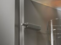 TIP-ON für Türen Kurzversion, bis Höhe 130cm, inkl. Haftplatten, Ausstoßweg 17mm,  platingrau