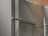 TIP-ON für Türen Langversion, ab Höhe 130cm, inkl. Haftplatten, Auslöseweg 1,5mm,  platingrau