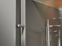 TIP-ON für Türen Langversion, ab Höhe 130cm, inkl. Haftplatten, Auslöseweg 1,5mm,  platingrau