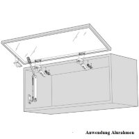 AVENTOS HK-XS Hochklappe, Kraftspeicher, LF=800-1800 (Kraftspeicher einseitig)